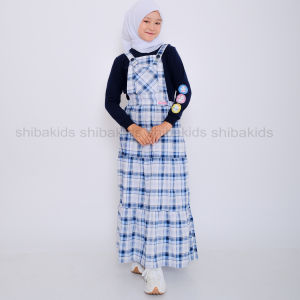 ARF07 Shibakids Baju Overall Anak / Pakain Anak Perempuan Arfa series Warna Nevi / Gamis remaja