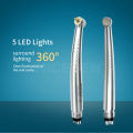 NICEDEN Nha khoa Hand piece Tốc độ cao Shadowless 5 bóng đèn LED Nút nhấn 5 Nước phun E máy phát điện Gốm mang gốm Rotor Cung cấp nha khoa. 