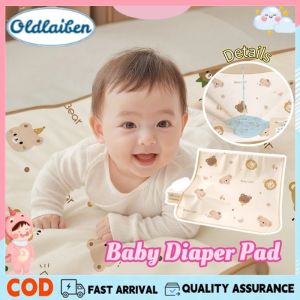 Oldlaiben Baby Bed Waterproof Mat Cotton Urine-Proof Pad Reusable Washable Diaper Changing Mat