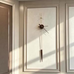 FFBH Modern Wall Clocks Minimalist Living Room Pendant Wall Clocks Creative Dining Room Large Wall Clock Villa Home Decor Ornament 9Q4T2
