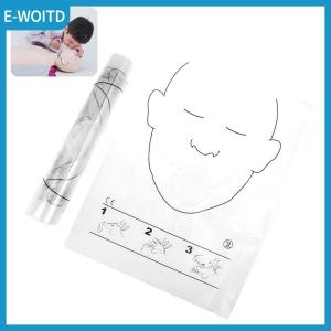 【E-WOITD】 5 30PCS Portable Breathing Mask Disposable CPR Training First Aid Resuscitator Mask CPR Face Shield Roll Rescue Kit Tool
