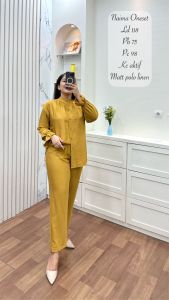 TERBARU NAIMA ONE SET MATT POLO LINEN KACING AKTIF TERLARIS KEKINIAN TERMURAH BY ANISA