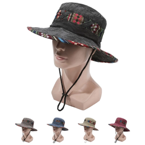 Phong cách quốc gia có thể gập lại Mũ ngư dân thời trang dân tộc mũ đội ngoài trời hoàn hảo cho mặc hàng ngày tiệc bãi biển