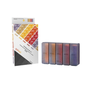 30pc Martial Model Sanding Sponges Kit Multiple Grits Abrasive Pad Sponges Backed Sandpaper for Smooth Arced Finishing