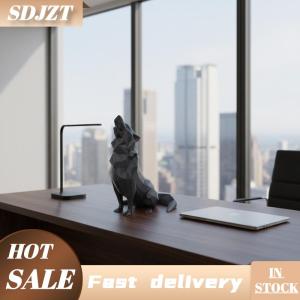 SDJZT Hiện đại trừu tượng hình học Sói điêu khắc 3D in Nhựa bức tượng văn phòng trang trí nội thất trong nhà & Ngoài trời sử dụng