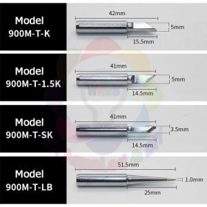 Mũi hàn 900M Trắng gia nhiệt nhanh đầu hàn bám thiếc cực tốt đầu hàn dùng cho mỏ hàn 936 Hakko 907 trạm hàn độ bền cao