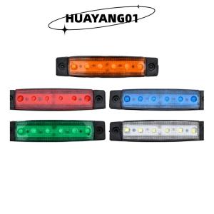 HUAYANG01 [2023 new HOT FASHION] 1 cái xe tải Trailer Side Marker chỉ số giải phóng mặt bằng ánh sáng phanh xe phía sau nổi bật đuôi ánh sáng 6LED 12V 24V cảnh báo đèn tín hiệu