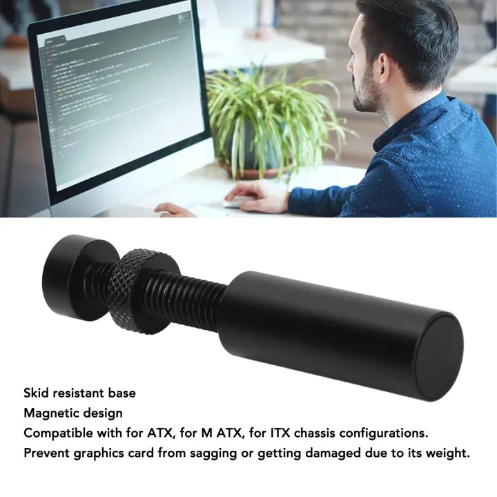 Support Base Engineering Graphics Graphics Card GPU Brace Support Aluminum Alloy GPU Stand with Skid ...