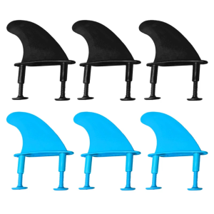 3 Pcs TPU Soft Tops Surfs Fins and Screws Set Soft Surfs Board Fins Surfboard Thrusters Fins Durable Paddle Board Fins