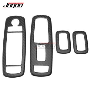 OnlyF U 4Pcs Carbon Fiber Car Interior Door Window Lift Swtich Button Frame Cover Trim Accessories For Dodge Durango 2011 2012 2013-2023 5B8Q6