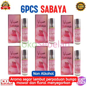 PROMO 12Pcs (1Box) Parfum SABAYA 6ml Bin Ali Roll On Original - Minyak Wangi Non Alkohol - Parfum Original Murah - Minyak Wangi Khas Arab - Parfum Murah Wanita Tahan Lama Original - Minyak Wangi untuk Sholat - bisa COD