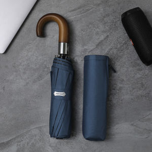 Parachase Ô GẤP Bằng Gỗ Tự Động 10 Sườn Chống Gió Chống Tia UV Cho Nam