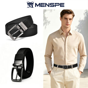 MENSPE Men Sports Belt Outdoor Belt Adjustable Belt Rotating Pin Buckle Black Nylon Belt Waistband Youth Sports Canvas Pant Belt Simple Nice Waistband