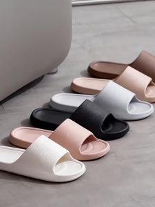 MenS Leather Pattern Eva Slippers For Home Use Non-Slip Indoor Summer Slippers