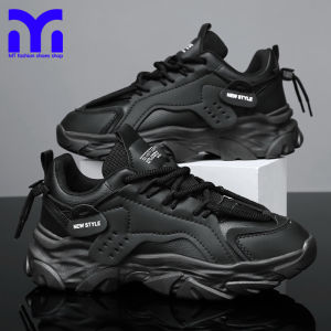 Kasut Lelaki Daddy Shoes Spring and Autumn  Mens Shoes Running Sports Breathable Korean Trend Casual Sneakers