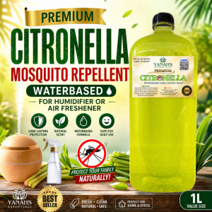 PREMIUM STRONG CITRONELLA Mosquitoes Repellent 1L w/ Antibacterial Solution for HumidifierSprayer