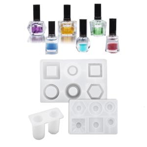 Sturdy Silicone Mould Set for UV Resin Keychains With 4 Liquids and Step By Step Guide for Shaker Effect Creation