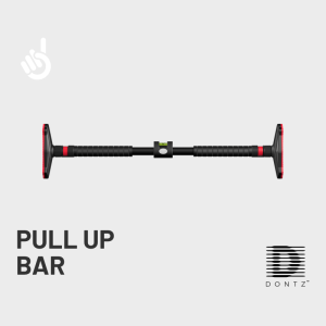 Dontz Doorway Pull-Up Bar No Screw/Drilling 180kg Capacity Dual-Lock Spirit Level Home Gym Workout