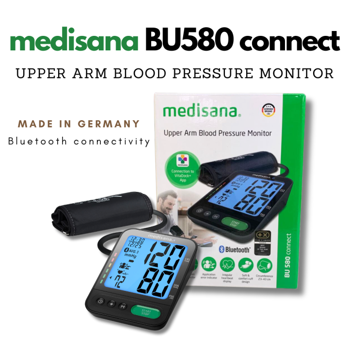 MEDISANA BU580 Connect Upper Arm Blood Pressure Monitor (with Bluetooth