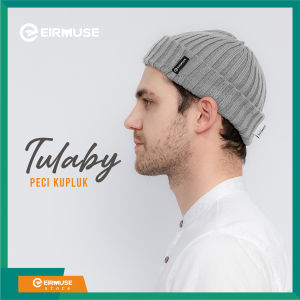 Kupluk Pria Tulaby by Eirmuse Topi rajut keren bisa dipakai buat Peci sholat juga.