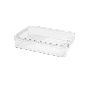 UUMIR Stackable A4 Stackable Storage Box Transparent Plastic File Storage Box Portable Paper Organizer Document Holder Case for Organizing A4 File Paper