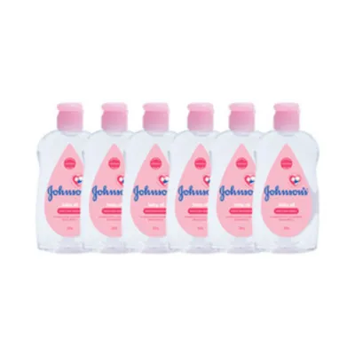 (แพ็ค 6 ขวด) จอห์นสันเบบี้ออย Johnsons Baby Oil ขนาด 50 ml