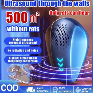 Ultrasonic Pest Repeller Plug In Rat Repellent Silent Indoor Home Kitchen Low Power Night Use