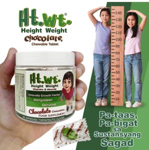 HEIGHT WEIGHT Growth Booster Chewables w CGF Spirulina Mangosteen