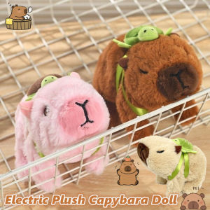 Cute Capybara Plush Doll Simulation Electric Moveable Sound-making Pet Doll Kid‘s Animal Plushie Toy