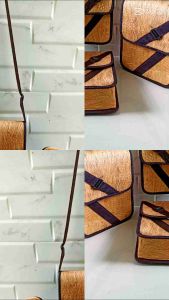 TAS SELEMPANG UNIK KEKINIAN DAN BAGUS TAS KULIT KAYU WARU ASLI KUAT DAN TAHAN LAMA