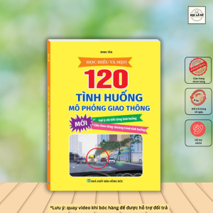 Sách - 120 Bài Tập Tình Huống Giao Thông Mô Phỏng (sách in màu)