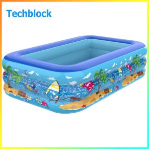 Inflatable Swimming Pool Cartoon Pattern Thickening Swimming Pool Water Play Pool for Summer Outdoor Indoor