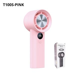 🔥IN STOCK🔥 Mini Portable Handheld Fan High Speed 1-199 Digital Display USB Rechargeable