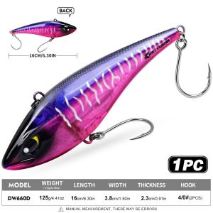 ADREE Loại chìm Mồi câu dạng bút chì 39G 125G Móc dây thép đơn Mồi câu VIB Bền bỉ Nhựa cứng Mồi câu cá Dành cho cá ngừ