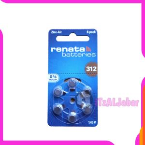 Renata ZA 312 Baterai alat bantu dengar Renata 312 PR41 Original