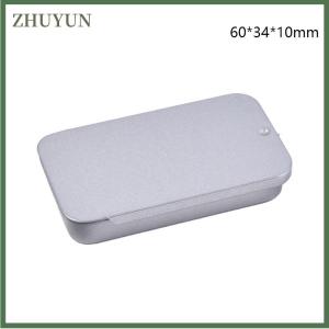 ZHUYUN 1 chiếc hộp sắt mini hộp đựng nắp trượt hộp đựng hộp thiếc di động cho đám cưới