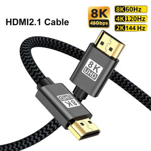 Kebidumei 8K 48Gbps HDMI 2.1 Cable HDMI-compatible Vedio Cable Dynamic HDR10 8K 60Hz 4K120Hz EARC 3D HDCP for PC Computer