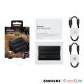 SAMSUNG Portable SSD T7 Shield 4TB (Black) USB 3.2 Gen.2 (10Gbps) ( เอสเอสดีพกพา ) External SSD // Read/Write 1,050/1,000 MB/s /RoHS2. 