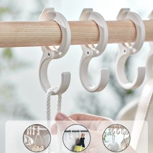 S-Type Hook Home Kitchen Card Position Bathroom Punch-Free Storage Rack Wardrobe Coat Small Hook