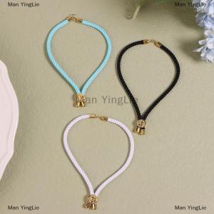 [COD] Man YingLie 5Pcs Nylon Twisted Cord Bracelet Ropes Adjustable Braided Cord For DIY Bracelet Jewelry Making