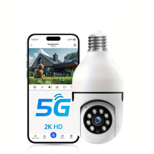 Wifi E27 Bulb Surveillance Camera Indoor 360 ° Rotation Night Vision Wireless Cameras Smart Home