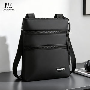 LouisWill Sling Bag for Men Waterproof Mini Shoulder Bag for Men Mens Crossbody Shoulder Bags Waterproof Film Bag Sports Bag Casual Bag Street Bag Phone Bag Messenger Bag Fashion Travel Bag Business Bag Body Bag for Men