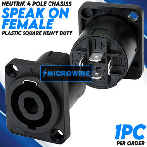 MW Neutrik Professional Speak-On Male Connector – Heavy Duty Speakon Plug