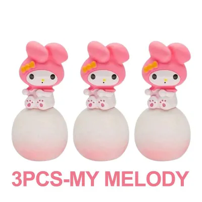 DLMA Sanrio Night Lights Kawaii 3D Sanrio Moon Night Light Cinnamoroll Kuromi Melody Figure Cartoon LED Light Toy Kawaii Anime Bedside Lamp Cute Cinnamoroll My Melody Gifts