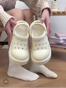 [Free Shipping] WomenS Thick-Soled Clogs For Outdoor Wear Height-Increasing 2025 New Fashion Non-Slip Closed-Toe Sandals For Summer