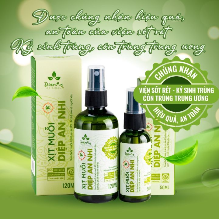 Xịt muỗi Diệp An Nhi (120ml) đuổi muỗi và côn trùng, làm dịu vết muỗi đốt, an toàn cho trẻ từ 3 tháng tuổi Bebi123shop | Lazada.vn