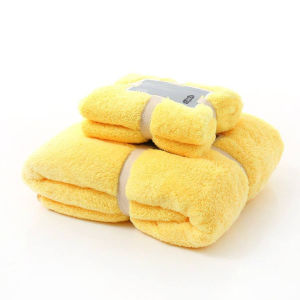 Jin.Lucky  เซ็ทผ้าขนหนู 3ชิ้น กล่องสีฟ้า กล่องของขวัญผ้าขนหนูผ้าเช็ดตัว สไตล์เรียบหรู