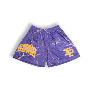 Mens Street Style Flyah Printed Basketball Mesh Shorts for Men and Women Drift Sport Short Pants