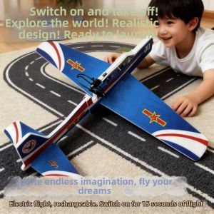 WAPKTY Ligthweight Childrens Hand Throwing Aircraft Multistyles EVA Electric Foam Aircraft Airplane Glider Toy Model