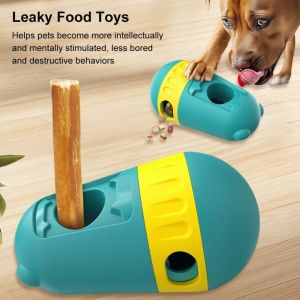 YAZHE Bite Resistant Dog Treat Dispenser Toy Relieve Boredom Feeding Dog Puzzle Toy Fun Rotating Dog Interactive Slow Feeder Pet Entertainment Leisure Toys